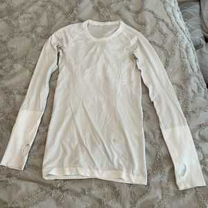 White Size 4 Lululemon Swiftly Tech Top